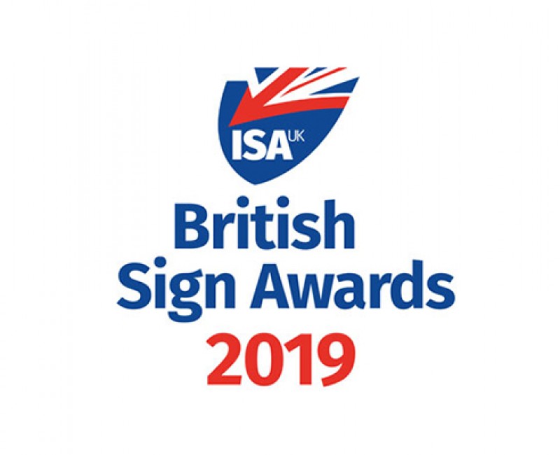 We’re nominated for British Signs Awards with a scheme for another graphics body!